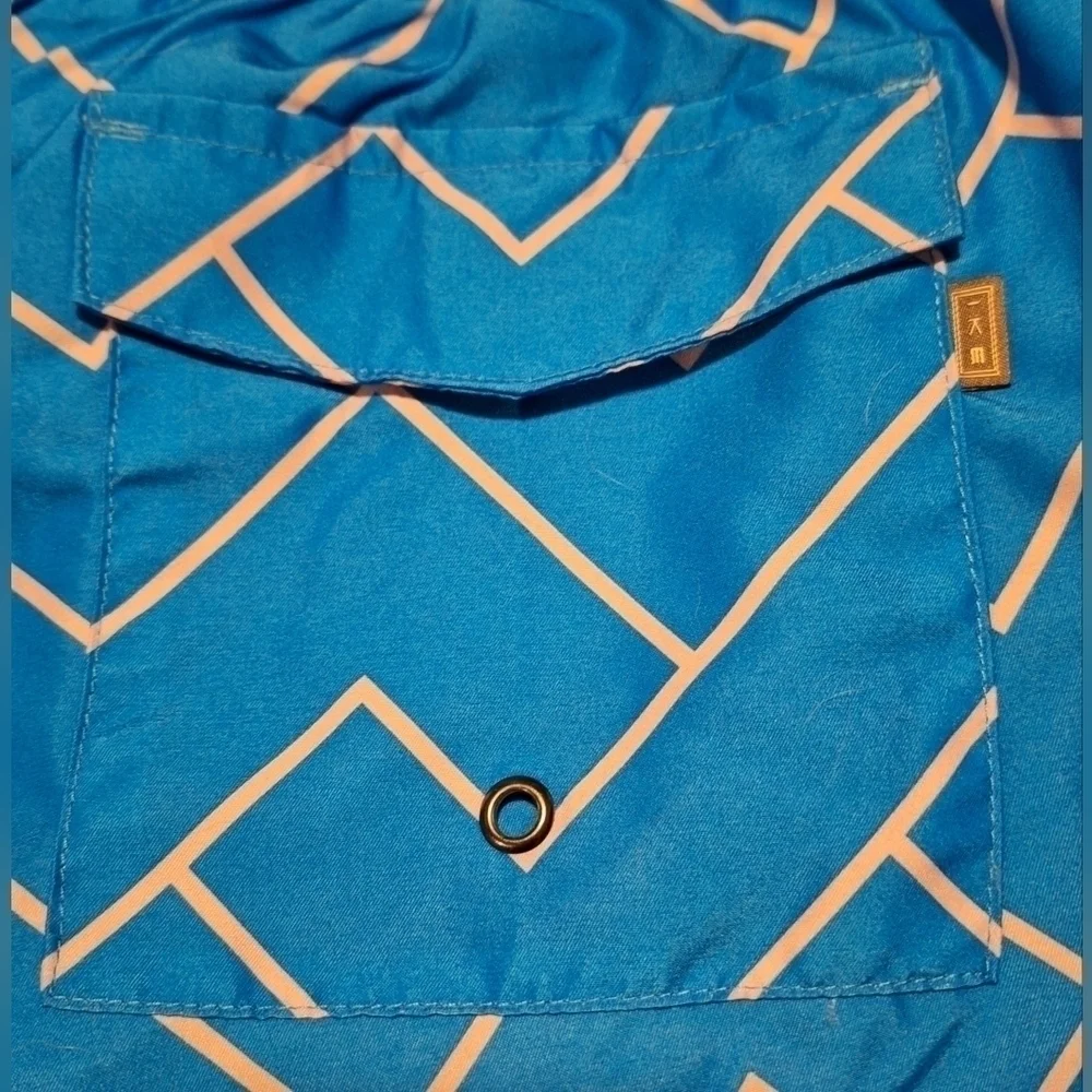 IKE By Ike Behar Cyan Men's Swim Trunk Shorts Sz. L NWT